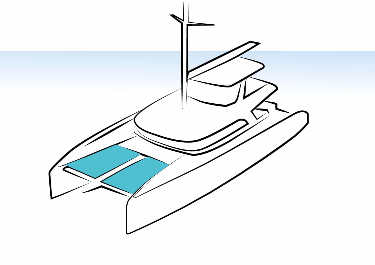 Filet sur mesure catamaran multicoques