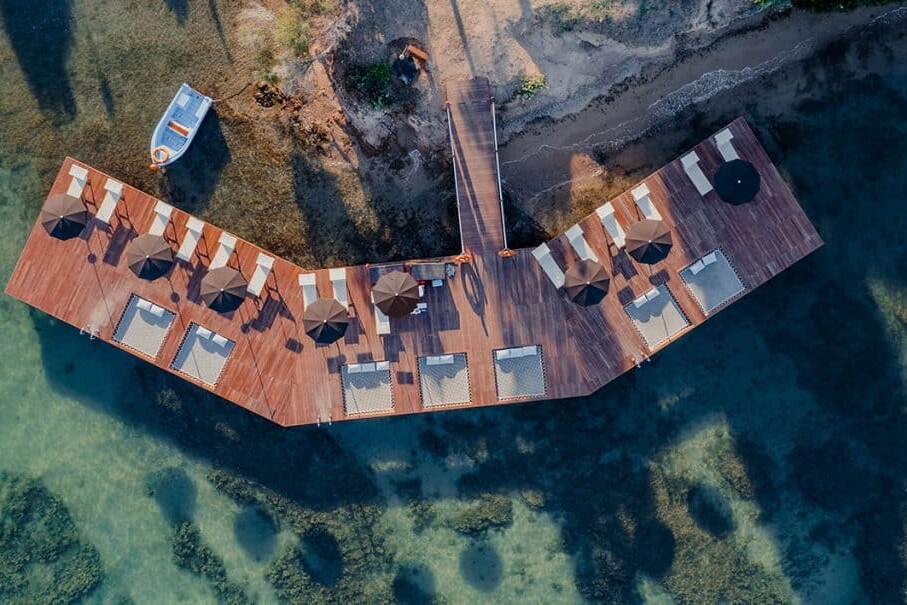 filet terrasse hôtel de luxe