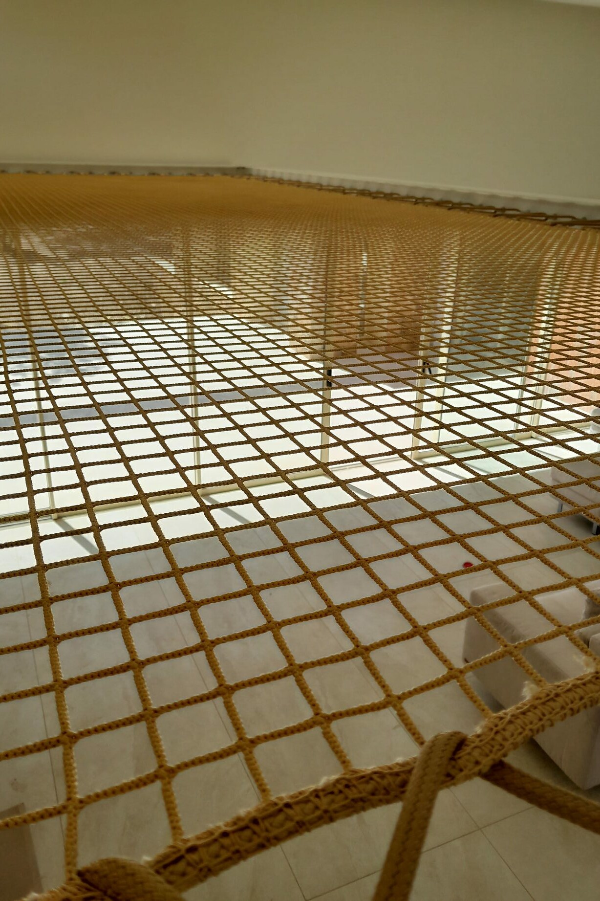 zoom filet beige interieur