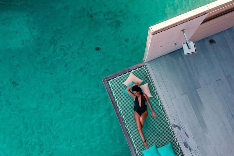 Filet maldives aménagement exterieur hotel luxe