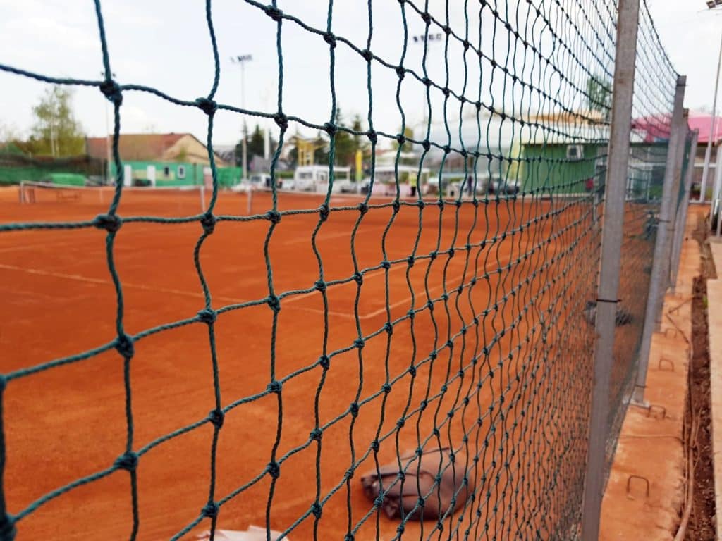 filet court de tennis