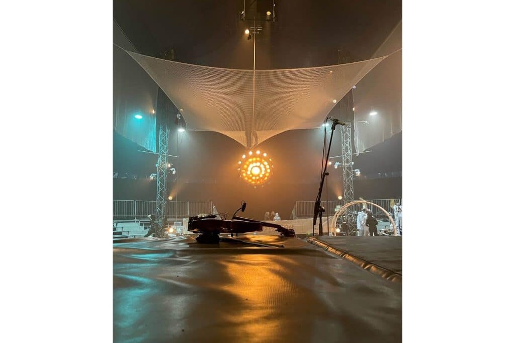filet sur mesure scene cirque