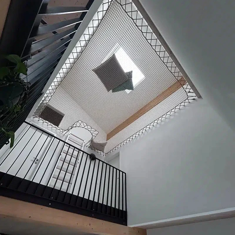 filet laçage double décrocher passage echelle