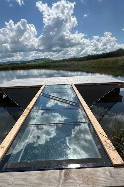 filet exterieur sunbed ponton lac