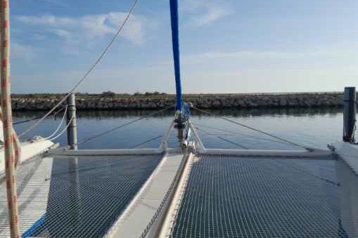 filet trampoline gris multicoques