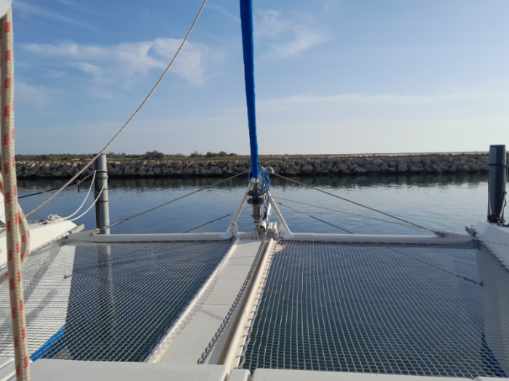 filet trampoline gris multicoques