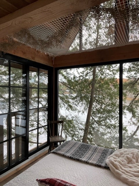 chalet vue dessous filet interieur