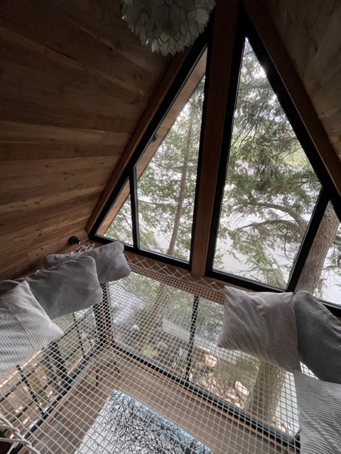 filet mezzanine interieur chalet