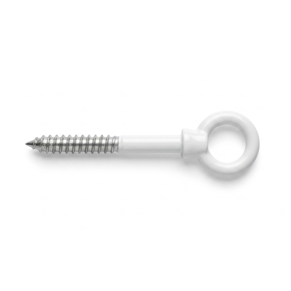 Piton 8x80 mm blanc en inox 316 pour filet sur mesure