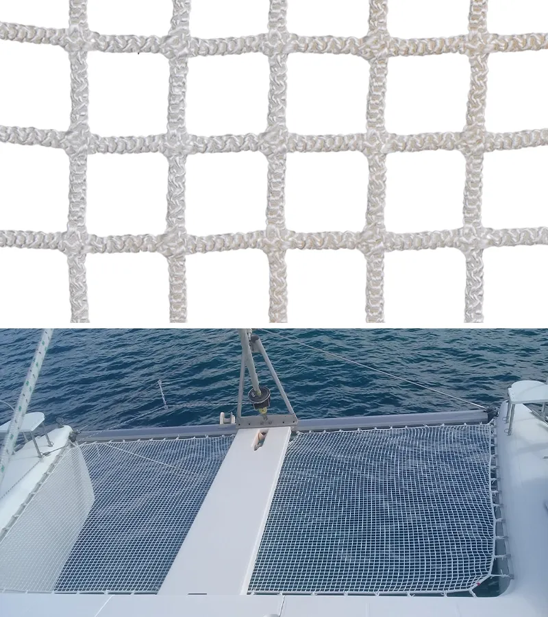 Maille 30×30 mm Polyester : filet catamaran longue distance Feelnets