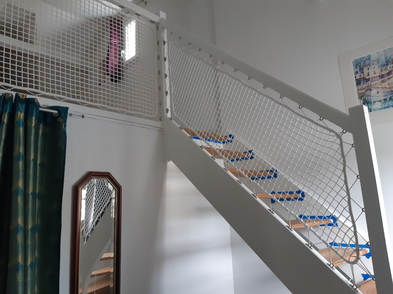 garde corps sur mesure escalier et palier projet Feelnets